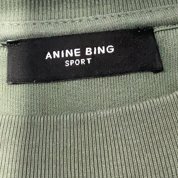 Anine Bing Tyler Sweatshirt Artichoke Size XL - Picture 6 of 8